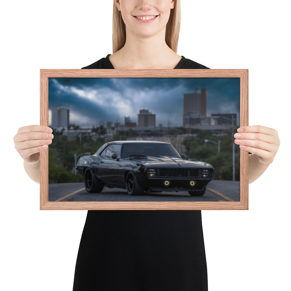 1969 Camaro Dusk Framed Luster