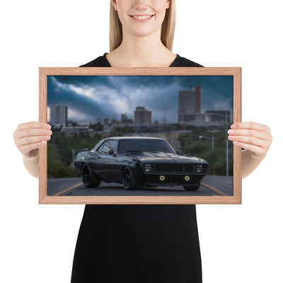 1969 Camaro Dusk Framed Luster