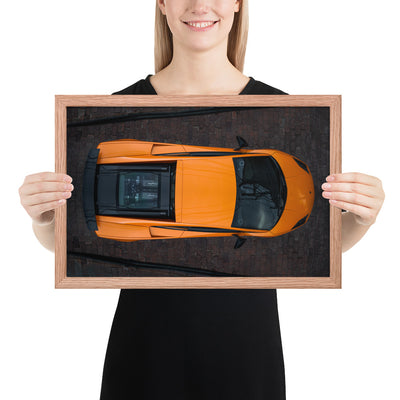 Lamborghini Gallardo Aerial Framed Luster