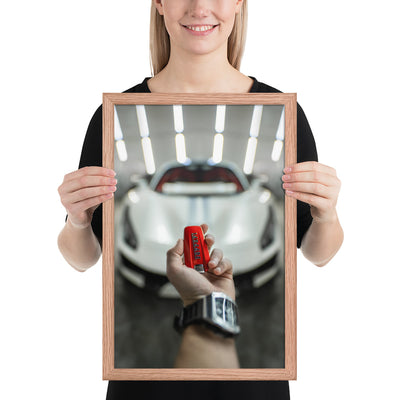 Ferrari 488 Pista Key Framed Luster