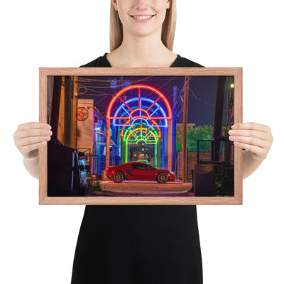 Lotus Elise Night Framed Luster