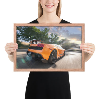 Lamborghini Gallardo Race Framed Luster
