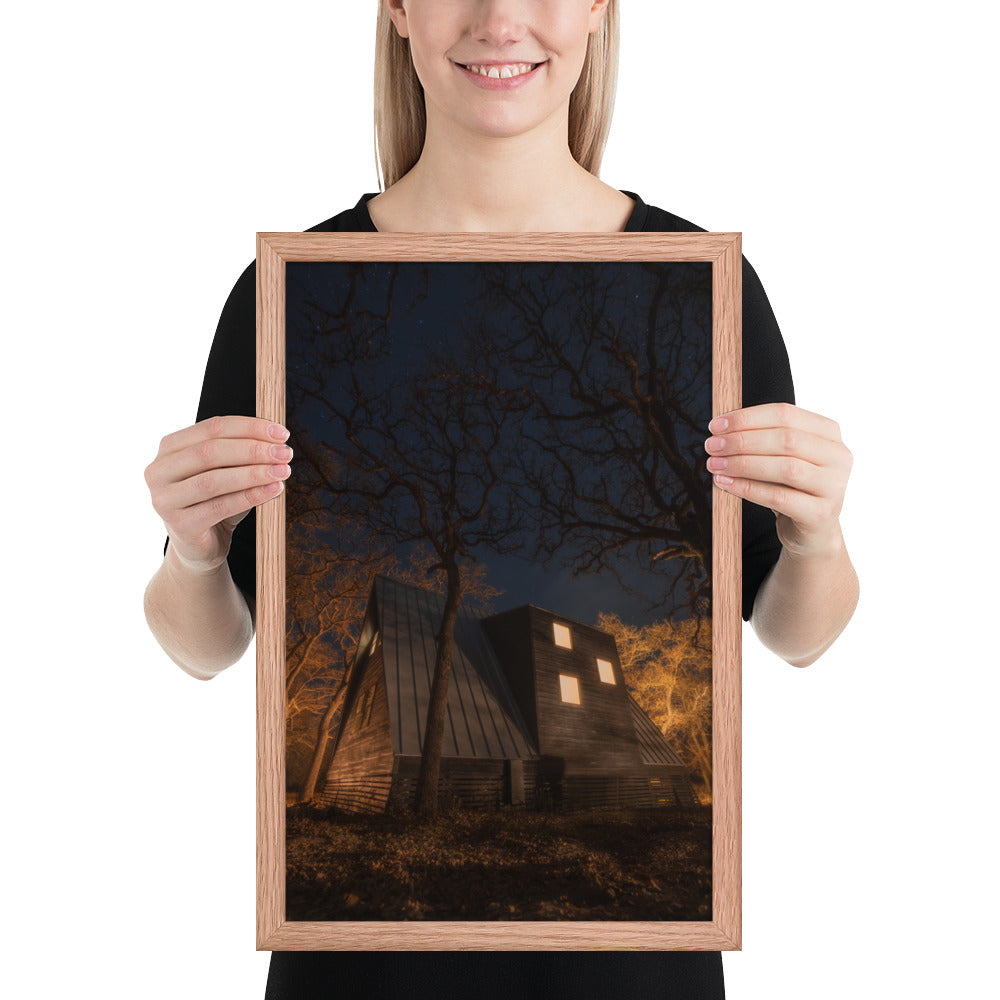 Cabin in the Woods Framed Luster