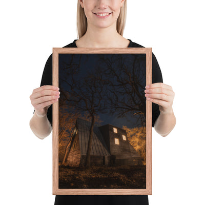 Cabin in the Woods Framed Luster