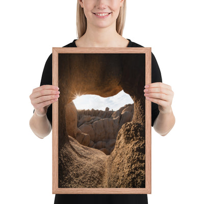 Joshua Tree Heart Cave Framed Luster