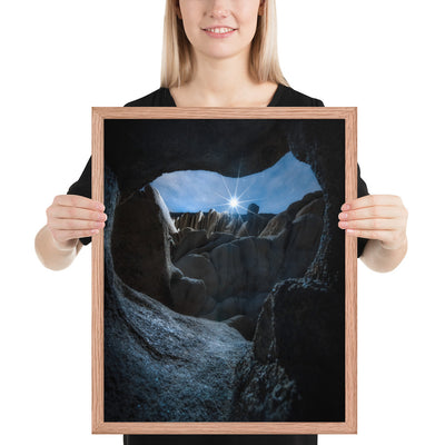 Joshua Tree Cave Framed Luster