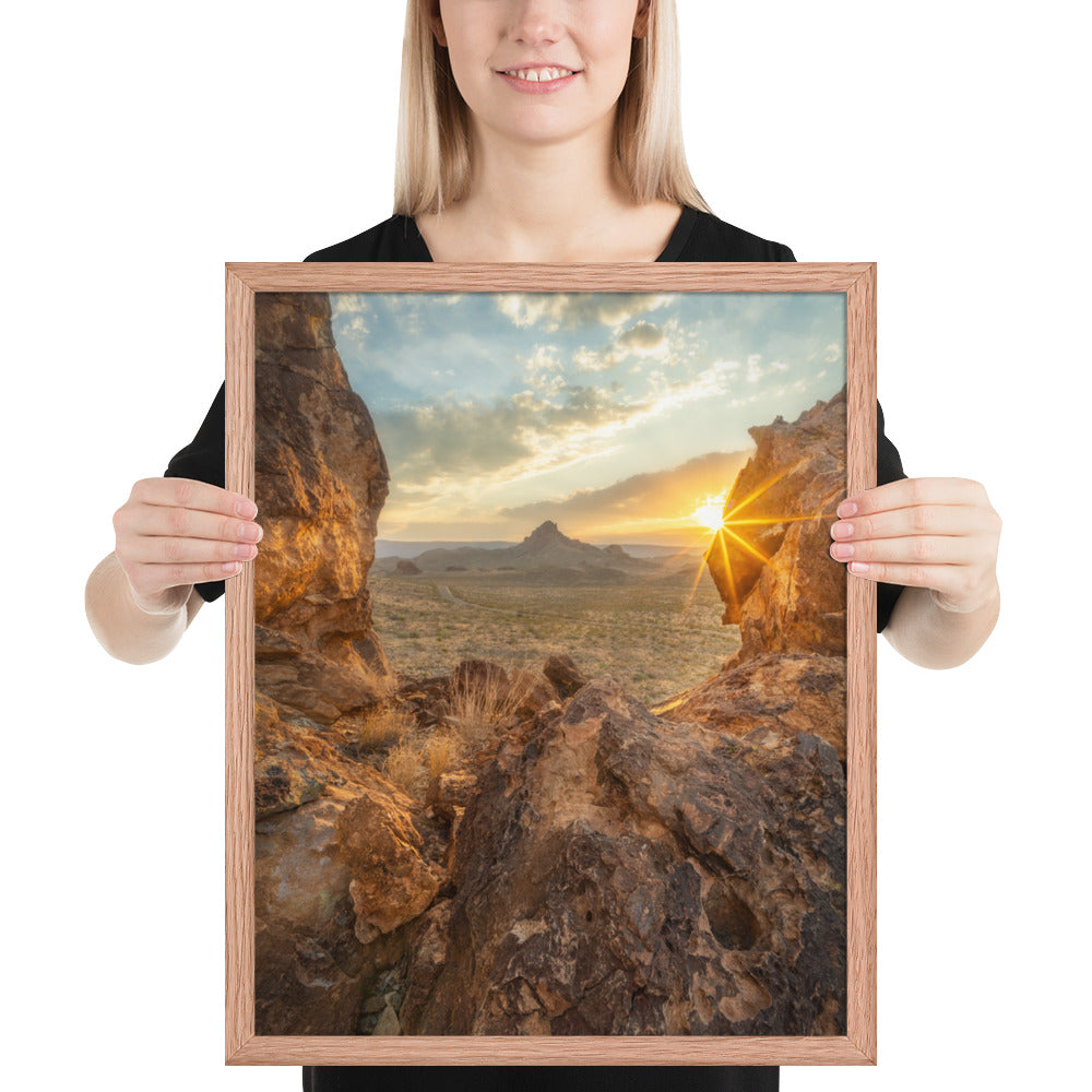 Big Bend Sunset Framed Luster