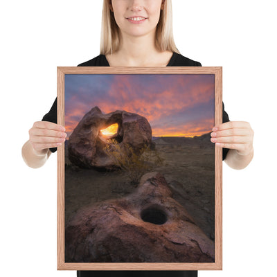 Big Bend Mortar Sunrise Framed Luster