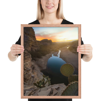 Big Bend Creek Sunset Framed Luster