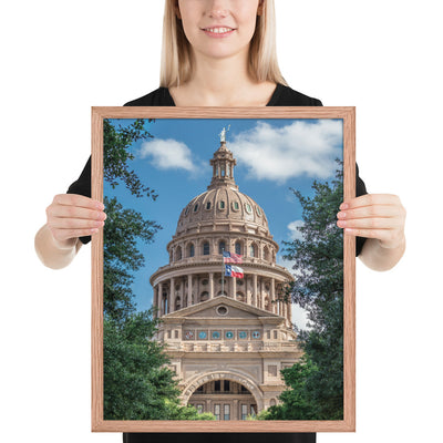 Texas State Capitol Framed Luster