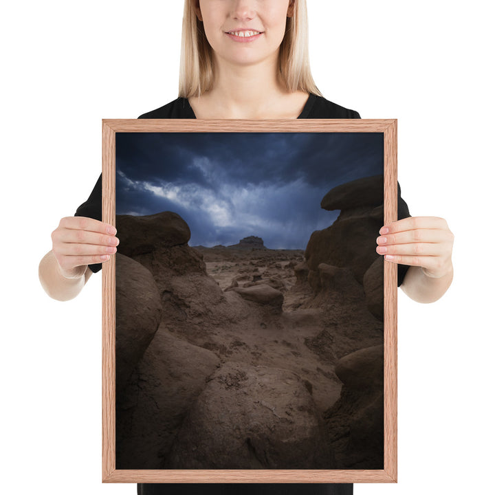 Goblin Valley Storm Framed Luster