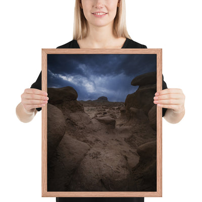 Goblin Valley Storm Framed Luster