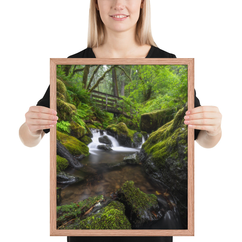 Oregon Fairy Garden Framed Luster