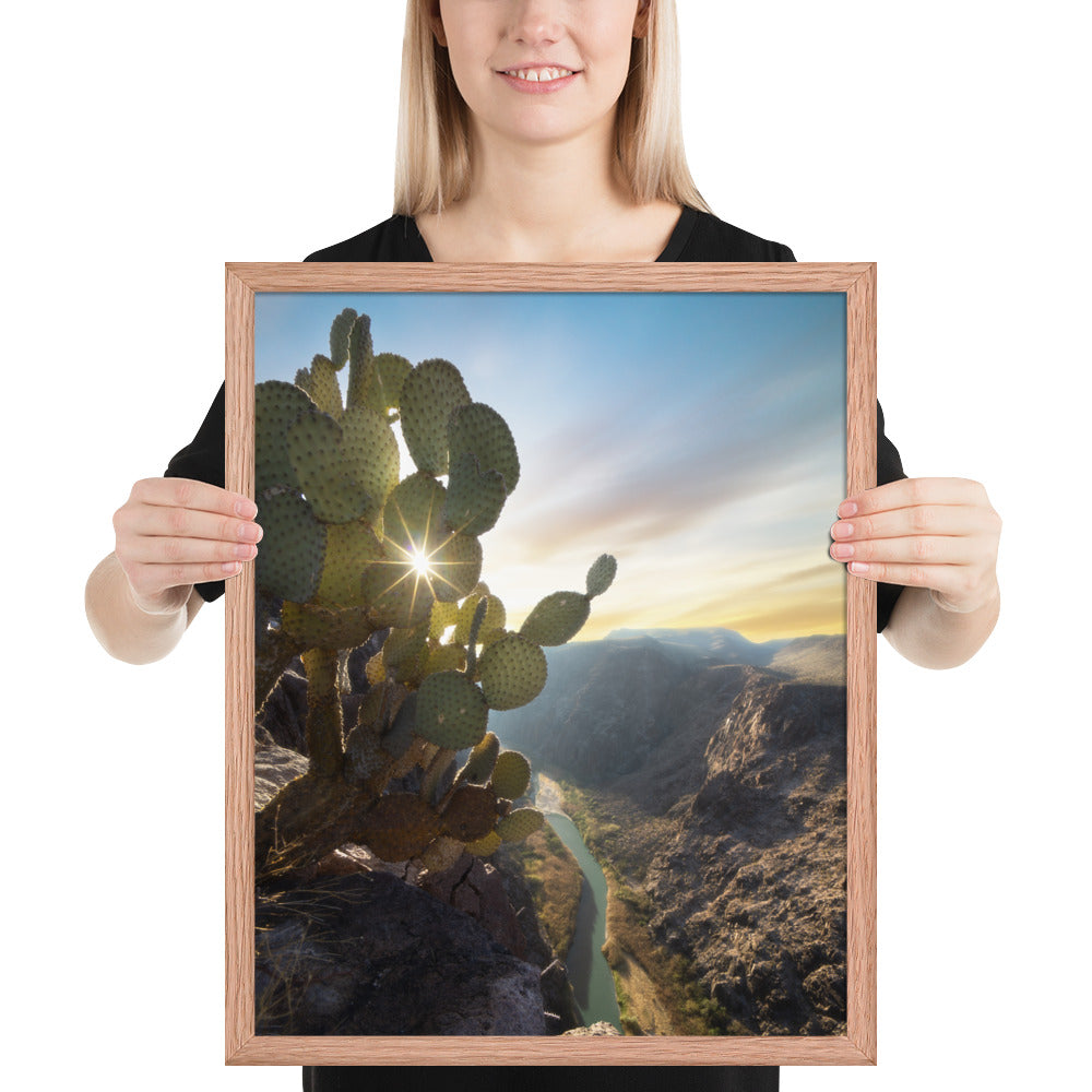 Rio Grande Sunrise Framed Luster
