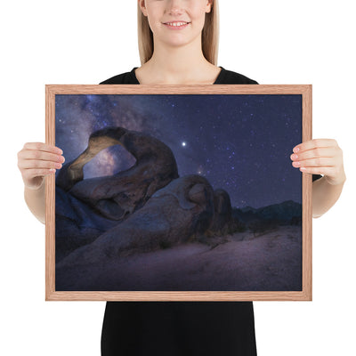 Mobius Arch Night Framed Luster