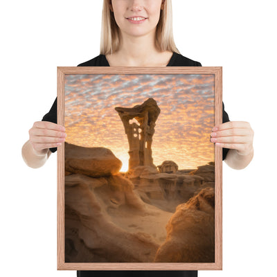 Alien Throne Sunset Framed Luster
