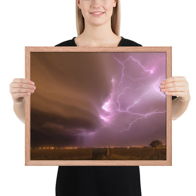 Dust Storm Supercell Framed Luster