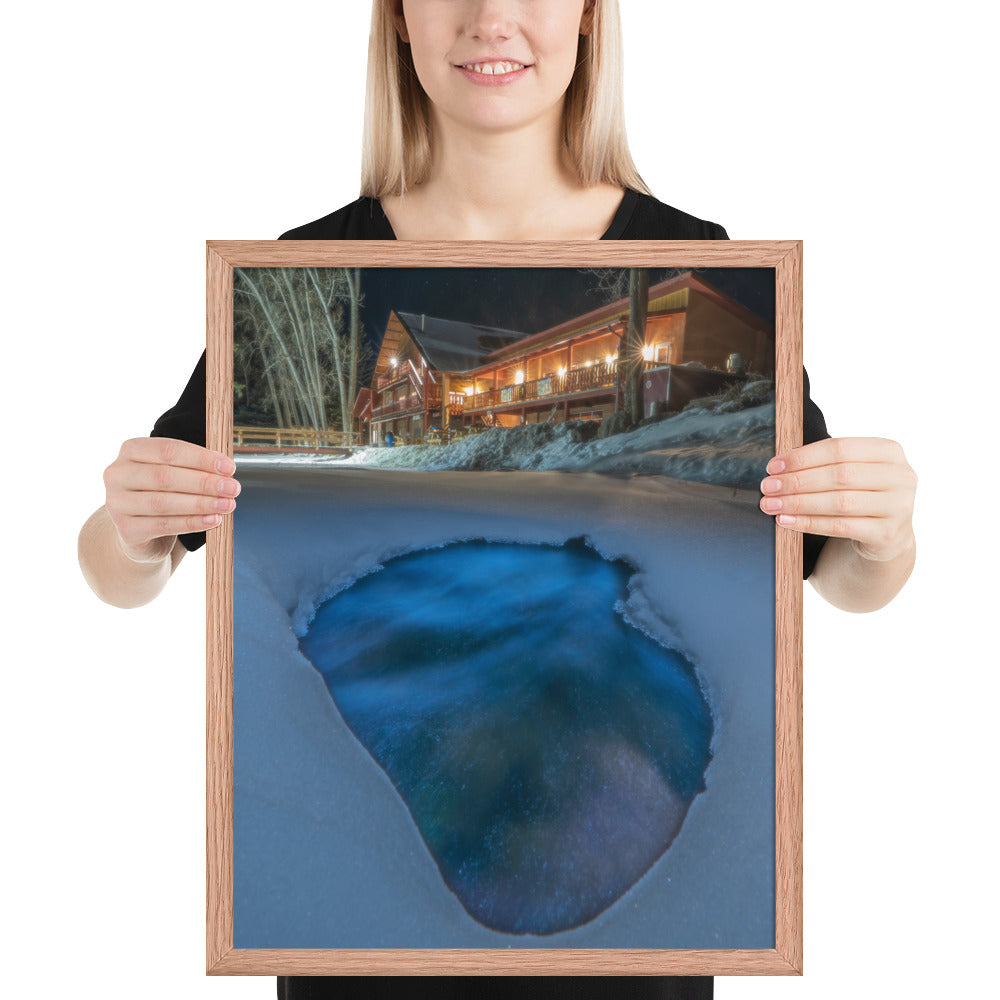 Sipapu Lodge Night Framed Luster