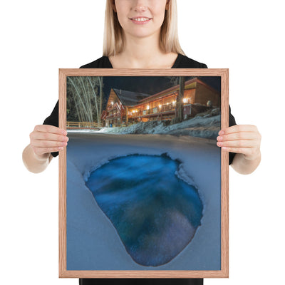 Sipapu Lodge Night Framed Luster