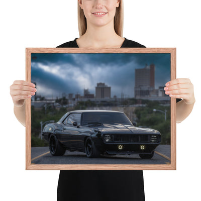 1969 Camaro Dusk Framed Luster