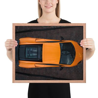 Lamborghini Gallardo Aerial Framed Luster