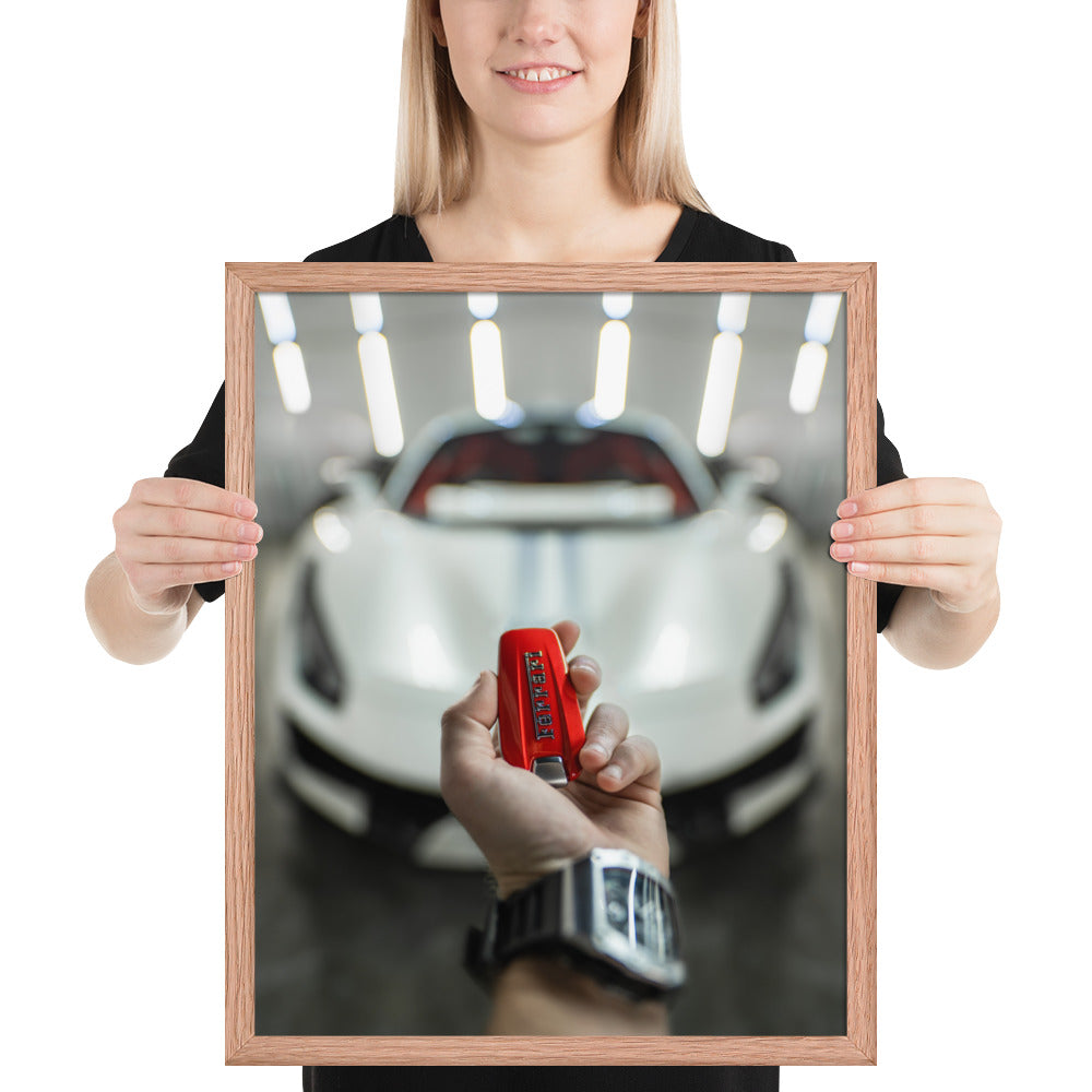 Ferrari 488 Pista Key Framed Luster