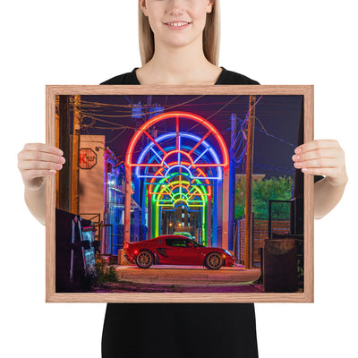 Lotus Elise Night Framed Luster