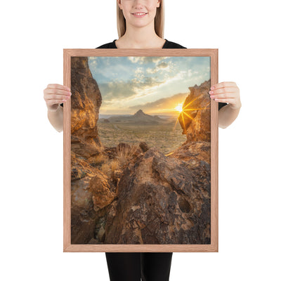 Big Bend Sunset Framed Luster