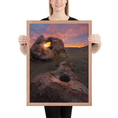 Big Bend Mortar Sunrise Framed Luster