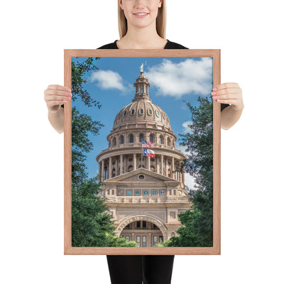 Texas State Capitol Framed Luster