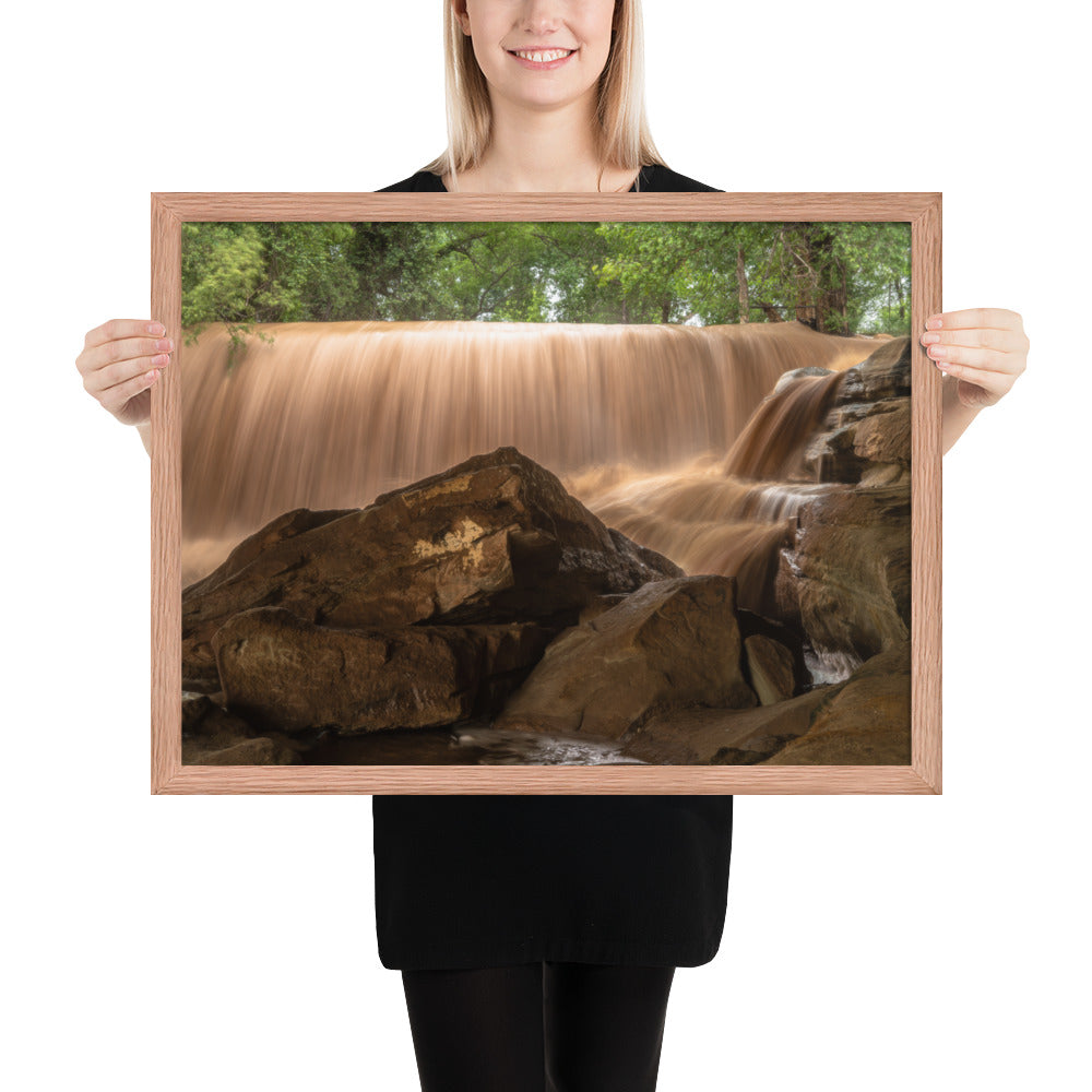 Silver Falls Overflowing Framed Luster