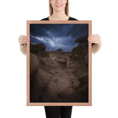 Goblin Valley Storm Framed Luster