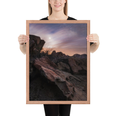 Big Bend Cloudy Twilight Framed Luster