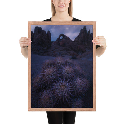 Eye of Alabama Hills Framed Luster