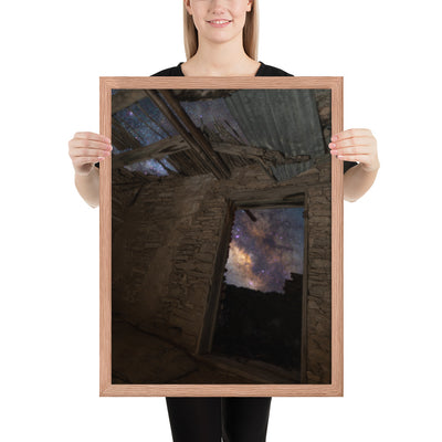 Terlingua Ruins Night Framed Luster