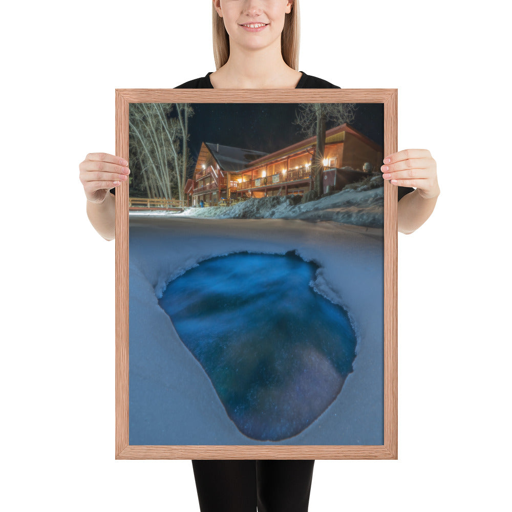 Sipapu Lodge Night Framed Luster