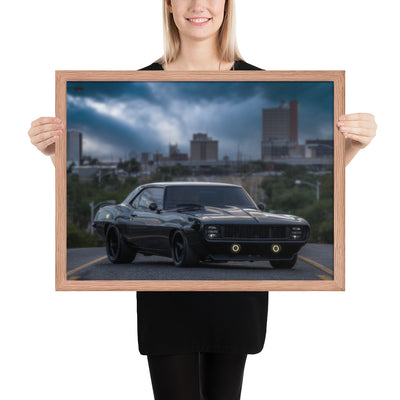 1969 Camaro Dusk Framed Luster