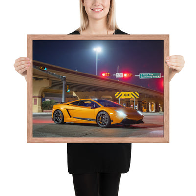 Lamborghini Gallardo Night Framed Luster