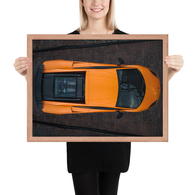 Lamborghini Gallardo Aerial Framed Luster