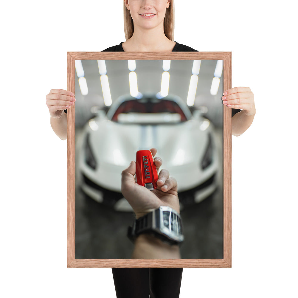 Ferrari 488 Pista Key Framed Luster