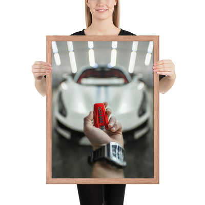 Ferrari 488 Pista Key Framed Luster