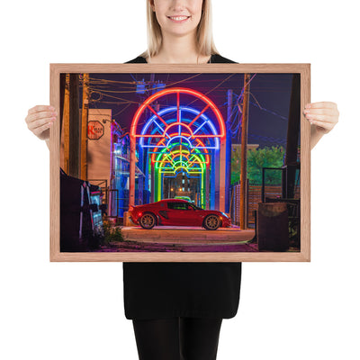 Lotus Elise Night Framed Luster