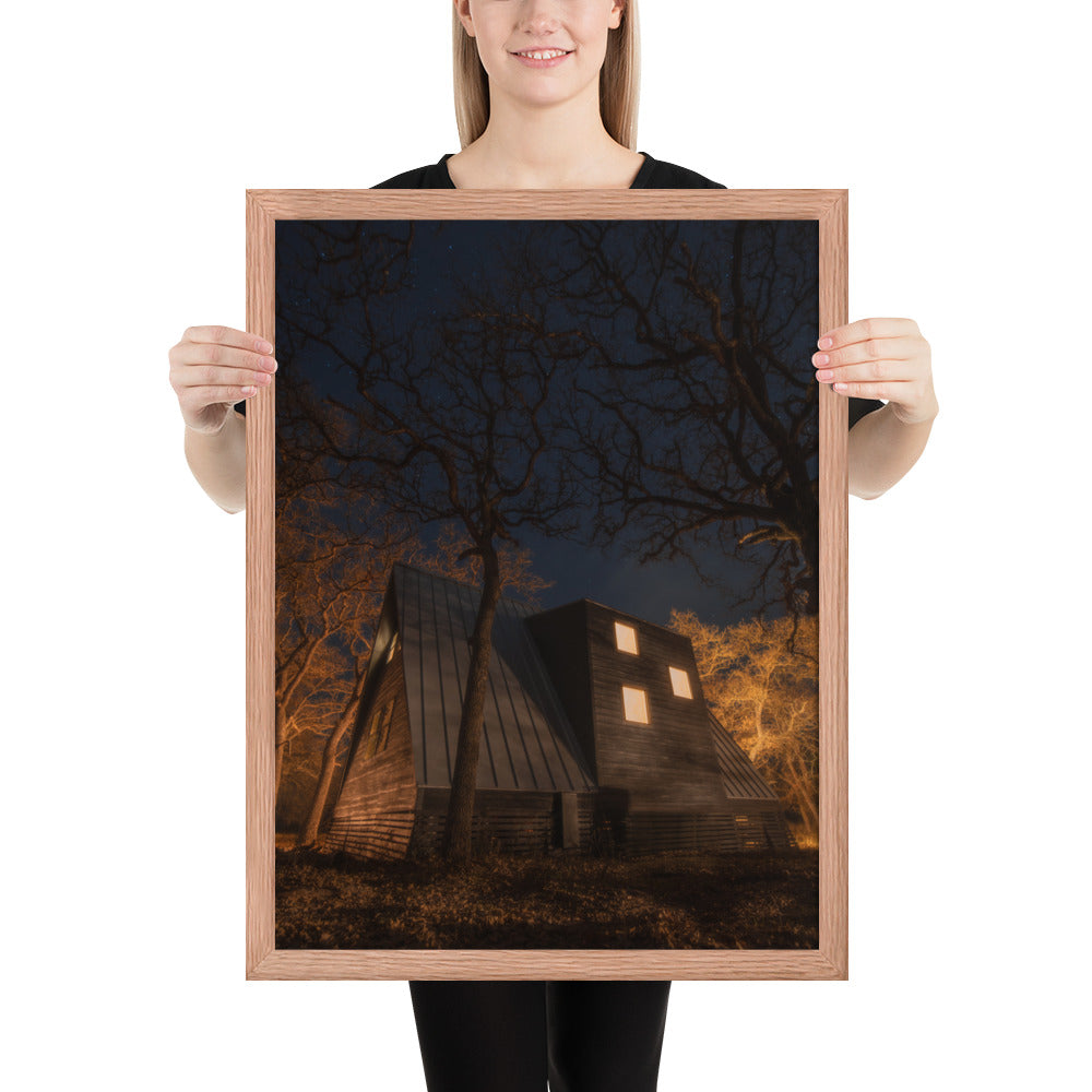 Cabin in the Woods Framed Luster