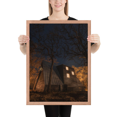 Cabin in the Woods Framed Luster