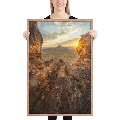 Big Bend Sunset Framed Luster