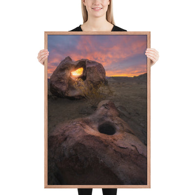 Big Bend Mortar Sunrise Framed Luster