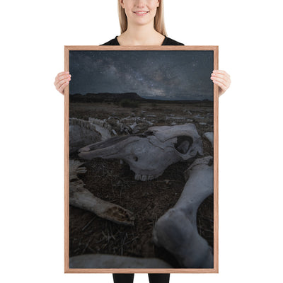 Cattle Graveyard Framed Luster