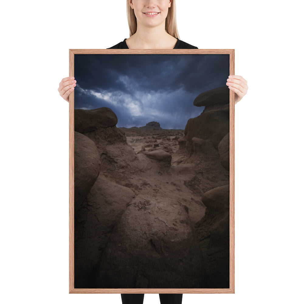 Goblin Valley Storm Framed Luster