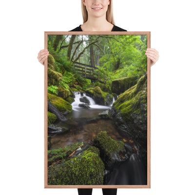 Oregon Fairy Garden Framed Luster