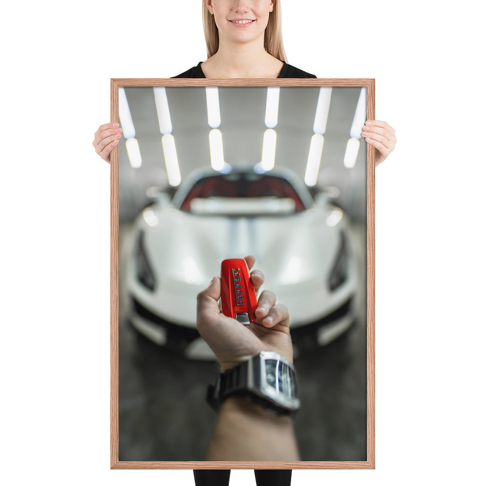 Ferrari 488 Pista Key Framed Luster